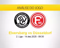 Prognóstico Elversberg Düsseldorf (14 dezembro 2025)