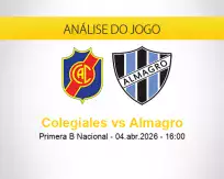 Prognóstico Colegiales Almagro (04 abril 2026)