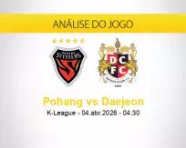 Prognóstico Pohang Daejeon (04 abril 2026)