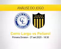 Prognóstico Cerro Largo Peñarol (27 setembro 2025)