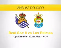 Prognóstico Real Soc II Las Palmas (30 janeiro 2026)