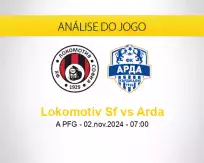 Prognóstico Lokomotiv Sf Arda (02 novembro 2024)