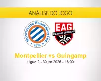 Prognóstico Montpellier Guingamp (30 janeiro 2026)