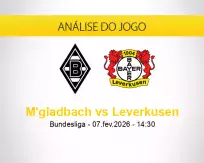 Prognóstico M'gladbach Leverkusen (07 fevereiro 2026)