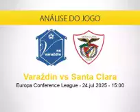 Prognóstico Varaždin Santa Clara (24 julho 2025)