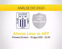 Prognóstico Alianza Lima ADT (16 agosto 2025)