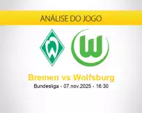 Prognóstico Bremen Wolfsburg (07 novembro 2025)