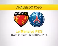 Prognóstico Le Mans PSG (04 fevereiro 2025)