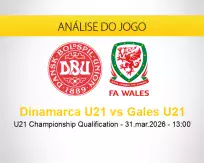 Prognóstico Dinamarca U21 Gales U21 (31 março 2026)