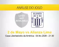 Prognóstico 2 de Mayo Alianza Lima (04 fevereiro 2026)