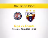Prognóstico Tepa Atlante (10 janeiro 2026)