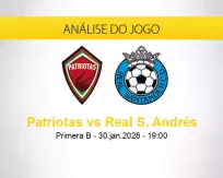 Prognóstico Patriotas Real S. Andrés (30 janeiro 2026)