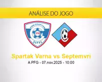 Prognóstico Spartak Varna Septemvri (07 novembro 2025)