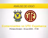 Prognóstico Comerciantes UTC Cajamarca (03 outubro 2025)