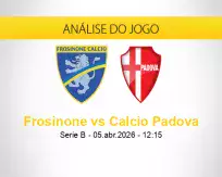 Prognóstico Frosinone Calcio Padova (05 abril 2026)