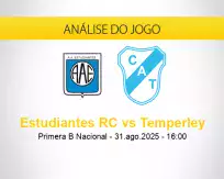 Prognóstico Estudiantes RC Temperley (31 agosto 2025)