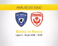 Prognóstico Bastia Nancy (30 janeiro 2026)