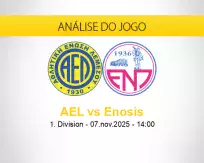 Prognóstico AEL Enosis (07 novembro 2025)