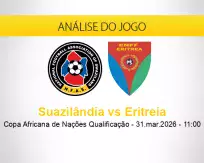 Prognóstico Suazilândia Eritreia (31 março 2026)