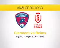 Prognóstico Clermont Reims (30 janeiro 2026)