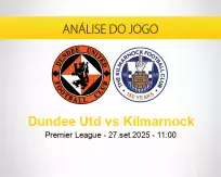 Prognóstico Dundee Utd Kilmarnock (27 setembro 2025)
