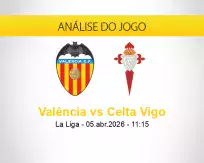 Prognóstico Valência Celta Vigo (05 abril 2026)