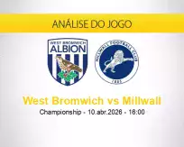 Prognóstico West Bromwich Millwall (10 abril 2026)