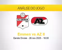 Prognóstico Emmen AZ II (28 novembro 2025)