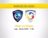 Prognóstico Hilal Hazm (08 janeiro 2026)