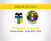Prognóstico O'Higgins Audax (03 abril 2026)