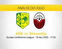 Prognóstico AEK Shkendija (18 dezembro 2025)