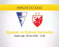 Prognóstico Spartak Estrela Vermelha (09 novembro 2025)