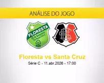 Prognóstico Floresta Santa Cruz (11 abril 2026)