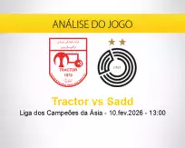 Prognóstico Tractor Sadd (10 fevereiro 2026)