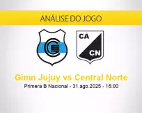 Prognóstico Gimn Jujuy Central Norte (31 agosto 2025)