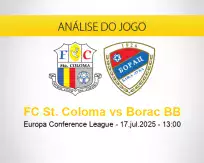 Prognóstico FC St. Coloma Borac BB (17 julho 2025)