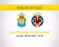 Prognóstico Las Palmas Villarreal (08 fevereiro 2025)