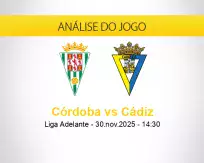 Prognóstico Córdoba Cádiz (30 novembro 2025)