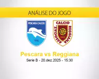 Prognóstico Pescara Reggiana (20 dezembro 2025)