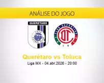 Prognóstico Querétaro Toluca (04 abril 2026)