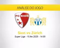 Prognóstico Sion Zürich (15 fevereiro 2025)