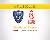 Prognóstico Bastia Reims (07 novembro 2025)