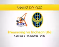 Prognóstico Hwaseong Incheon Utd (04 outubro 2025)