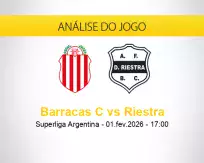 Prognóstico Barracas C Riestra (01 fevereiro 2026)