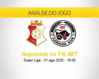 Prognóstico Napredak FK IMT (31 agosto 2025)