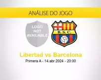 Prognóstico Libertad Barcelona (14 abril 2024)