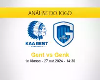 Prognóstico Gent Genk (27 outubro 2024)