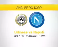 Prognóstico Udinese Napoli (14 dezembro 2024)