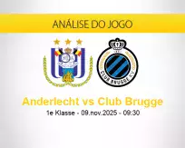 Prognóstico Anderlecht Club Brugge (09 novembro 2025)