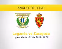 Prognóstico Leganés Zaragoza (02 abril 2026)